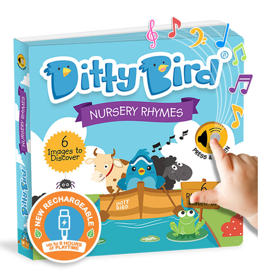 Ditty Bird Nursery Rhymes Board Book (Rechargeable)