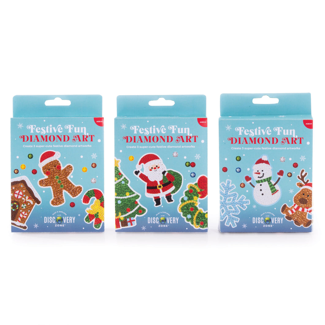 Discovery Zone Festive Diamond Art Kit (Assorted)