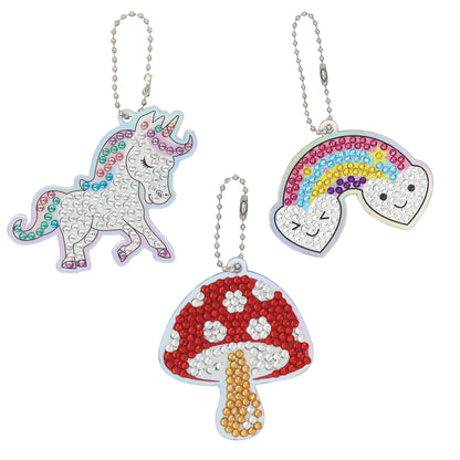 Discovery Zone Acrylic Diamond Art Bag Charm (Assorted)