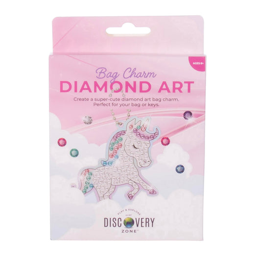 Discovery Zone Acrylic Diamond Art Bag Charm (Assorted)
