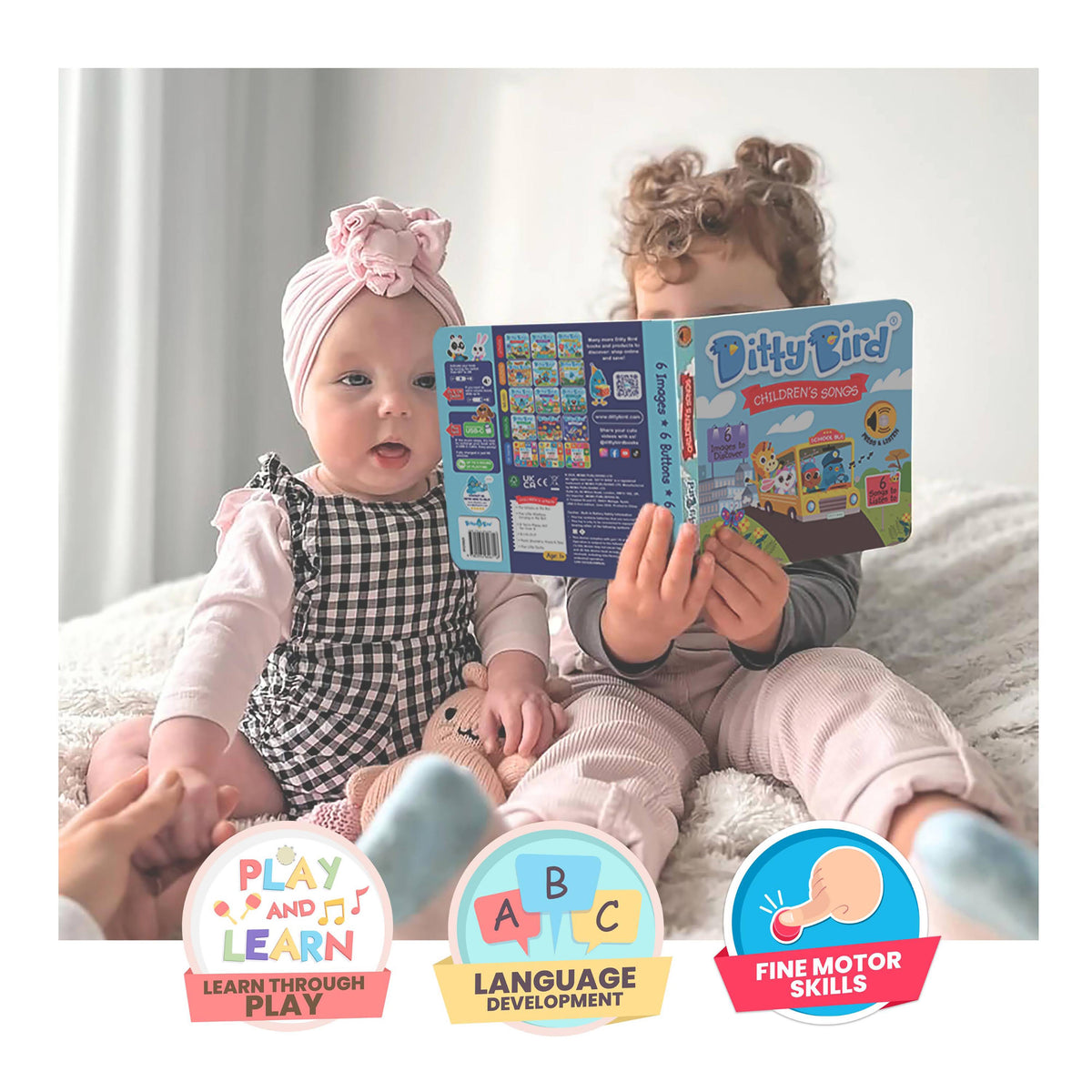 Ditty Bird Children's Songs Board Book (Rechargeable)