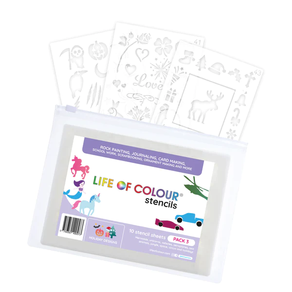 Life of Colour Stencil Pack (Assorted) ** FINAL SALE **