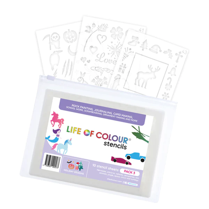 Life of Colour Stencil Pack (Assorted) ** FINAL SALE **