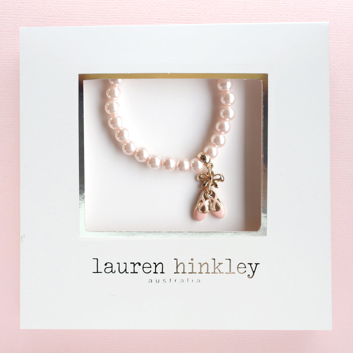 Lauren Hinkley Ballet Slippers Pearl Bracelet