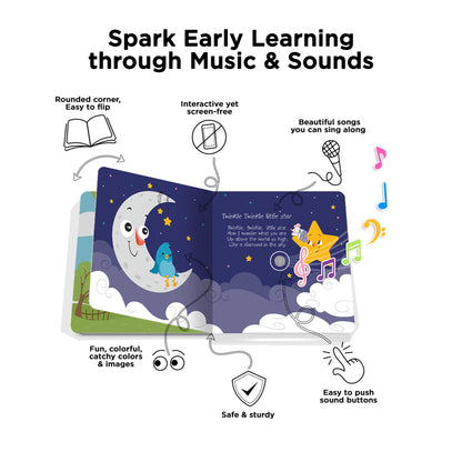 Ditty Bird Bedtime Songs Board Book (Rechargeable)