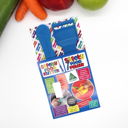 Safety Food Kutter & Safety Peeler Twin Pack (assorted)