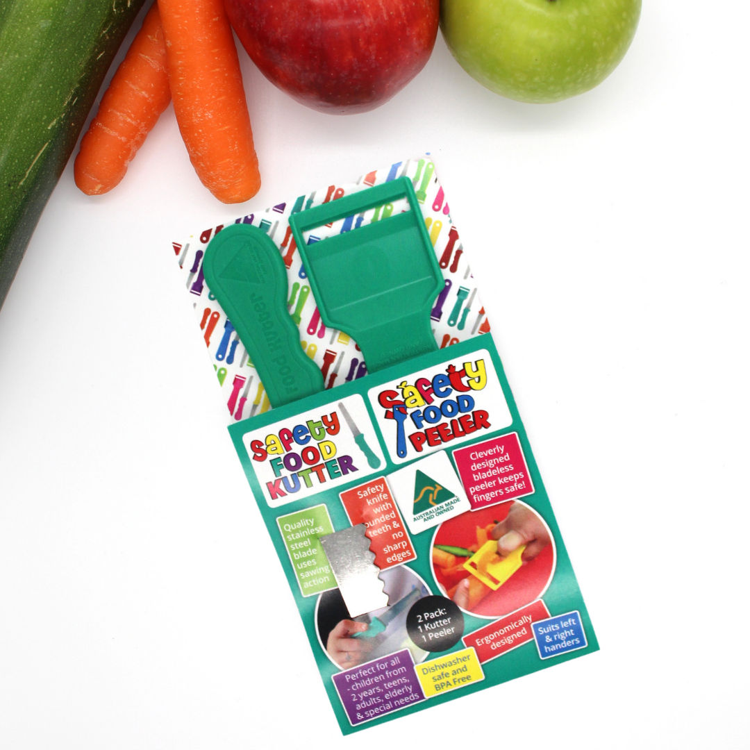 Safety Food Kutter & Safety Peeler Twin Pack (assorted)
