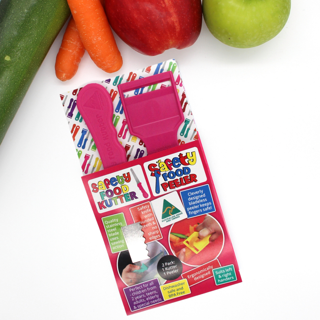 Safety Food Kutter & Safety Peeler Twin Pack (assorted)
