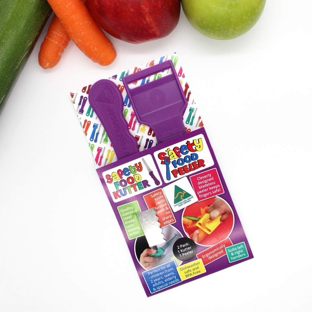 Safety Food Kutter & Safety Peeler Twin Pack (assorted)