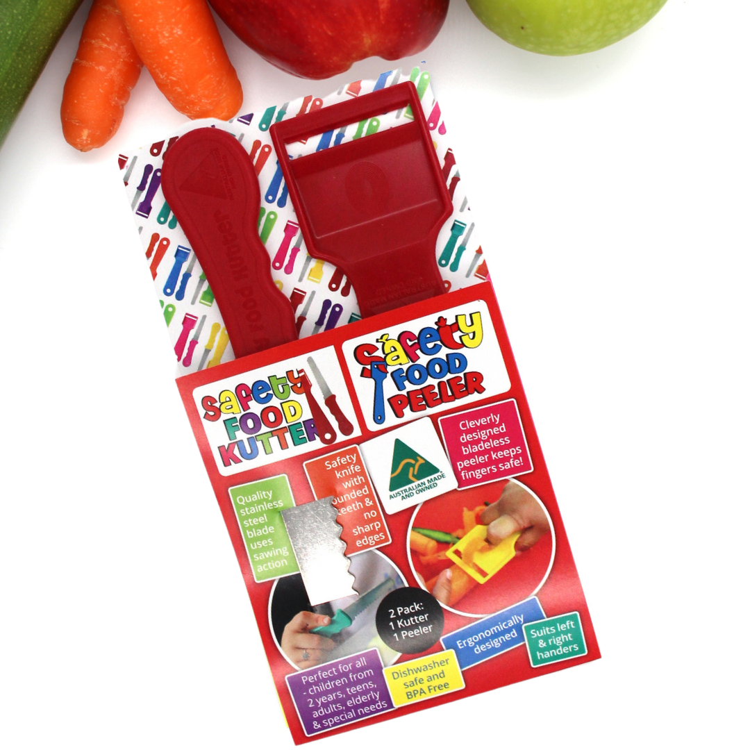 Safety Food Kutter & Safety Peeler Twin Pack (assorted)