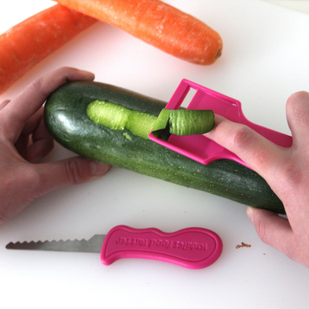 Original Kiddies Food Kutter & Safety Peeler Twin Pack