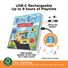 Load image into Gallery viewer, Ditty Bird Children's Songs Board Book (Rechargeable)
