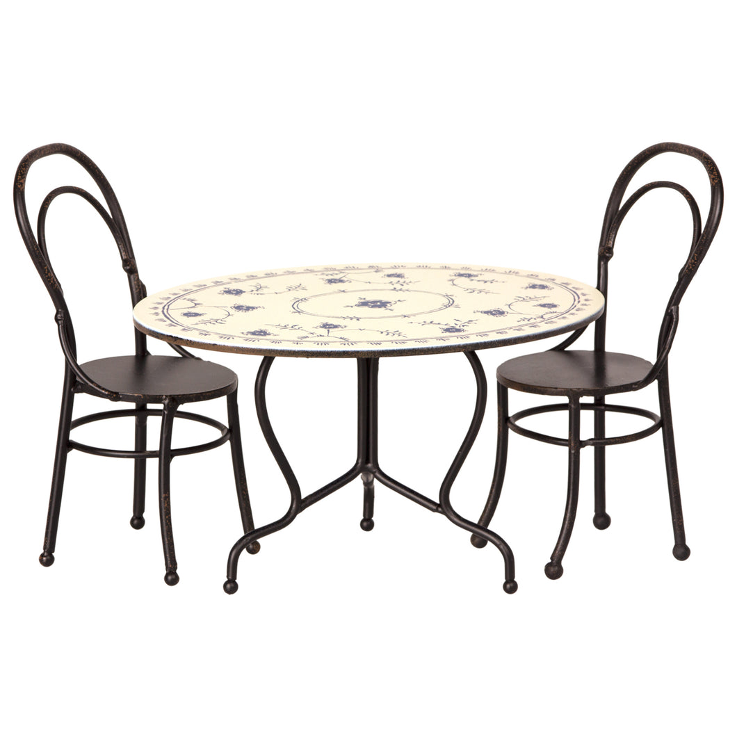 Maileg Dining Table Set With 2 Chairs