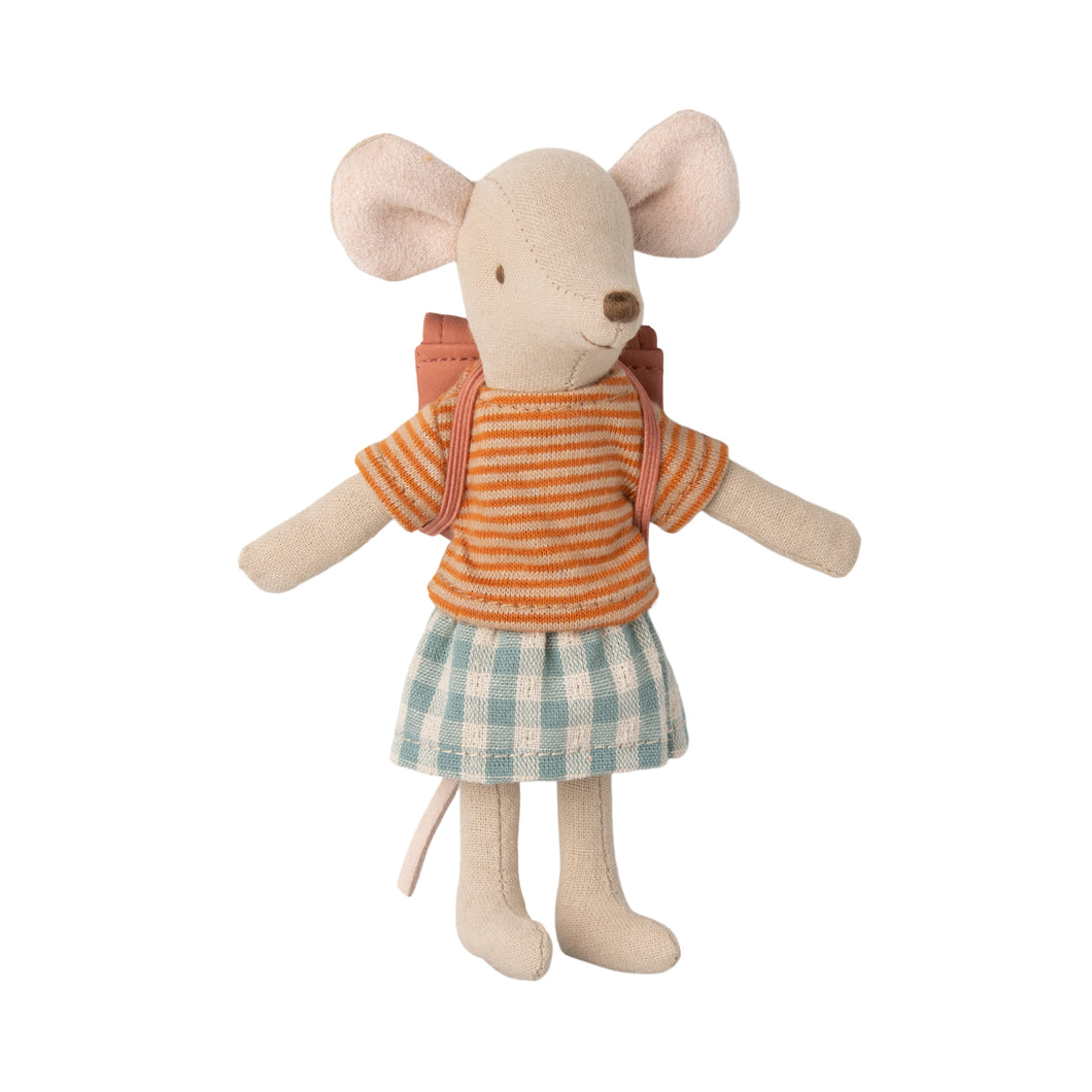 Maileg Tricycle Mouse Big Sister with Bag  (Assorted)