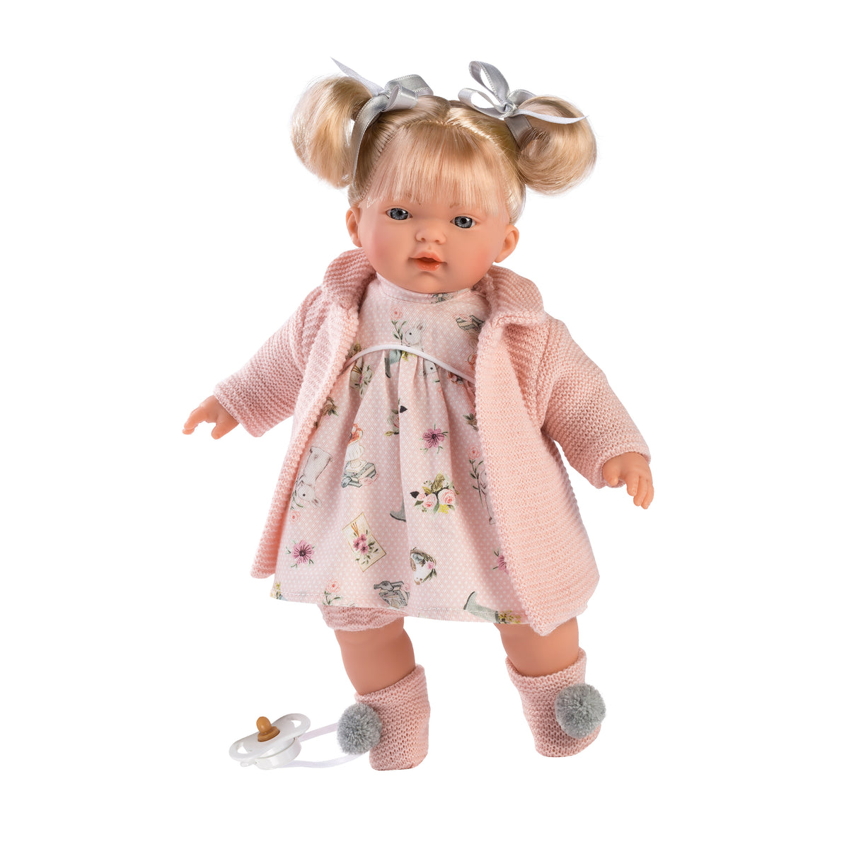 Llorens Doll Clothing: Bunny Floral Dress Set ** FINAL SALE **