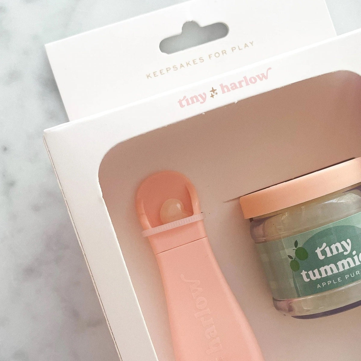 Tiny Harlow Magic Apple Puree Jar and Spoon ** FINAL SALE **