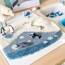 Load image into Gallery viewer, Tara Treasures Arctic Play Mat Playscape
