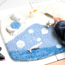 Load image into Gallery viewer, Tara Treasures Arctic Play Mat Playscape
