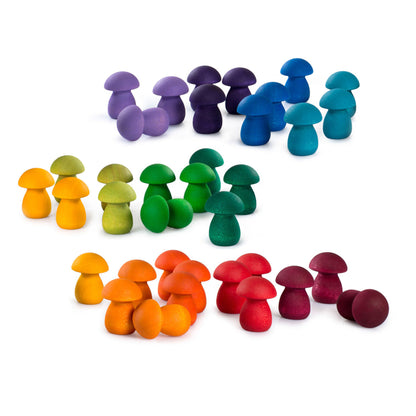 Grapat Mandala Little Rainbow Mushrooms
