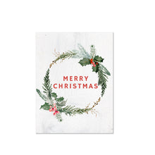 Load image into Gallery viewer, Kangaroo &amp; Kite Christmas Card: Merry Christmas Wreath
