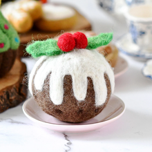 Load image into Gallery viewer, Tara Treasures Felt Christmas Pudding (Round)
