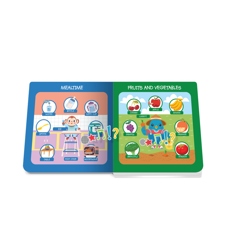 Ditty Bird First 100 Words Board Book (Rechargeable)