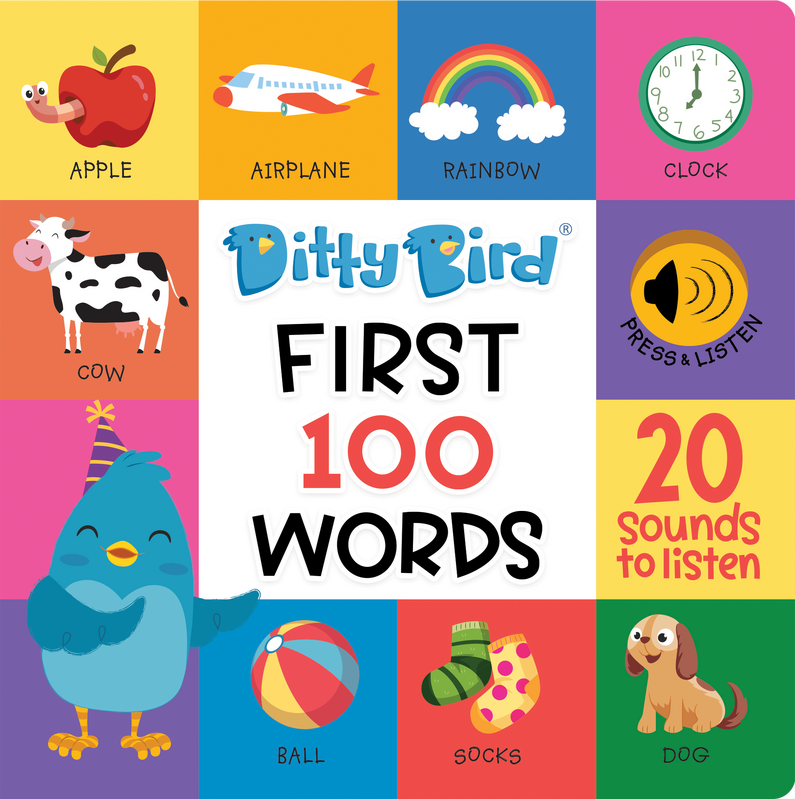 Ditty Bird First 100 Words Board Book