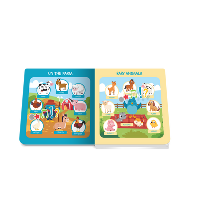 Ditty Bird First 100 Animals Board Book (Rechargeable)