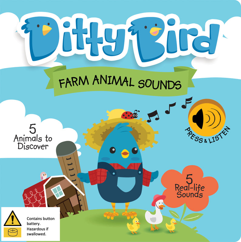 Ditty Bird Farm Animal Sounds Board Book