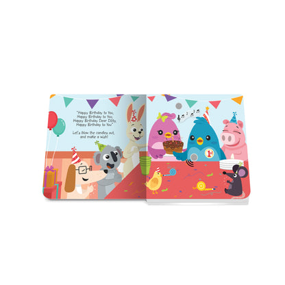 Ditty Bird Happy Birthday Board Book (Rechargeable)