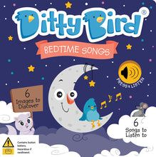 Load image into Gallery viewer, Ditty Bird Bedtime Songs Board Book
