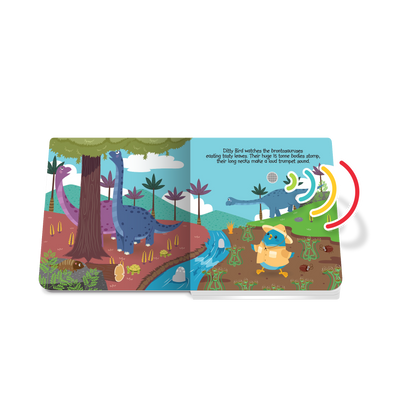 Ditty Bird Dinosaur Sounds Board Book (Rechargeable)