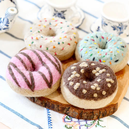 Tara Treasures Individual Felt Doughnuts (Assorted)