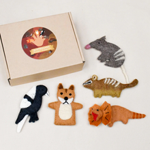 Load image into Gallery viewer, Tara Treasures Australian Animals (G) Finger Puppet Set
