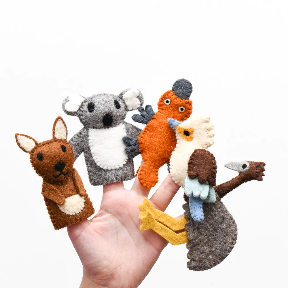 Tara Treasures Australian Animals (A) Finger Puppet Set