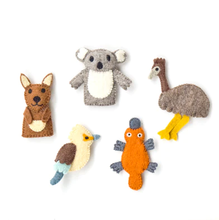 Load image into Gallery viewer, Tara Treasures Australian Animals (A) Finger Puppet Set
