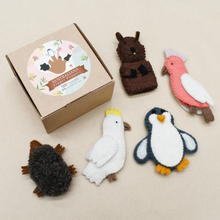 Load image into Gallery viewer, Tara Treasures Australian Animals (B) Finger Puppet Set
