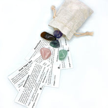 Load image into Gallery viewer, Tumbled Gemstones in Calico Pouch
