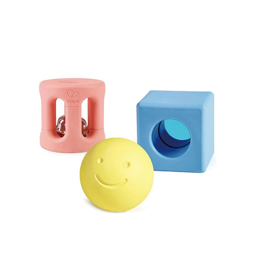 Hape 3pc Geometric Rattle Set ** FINAL SALE **