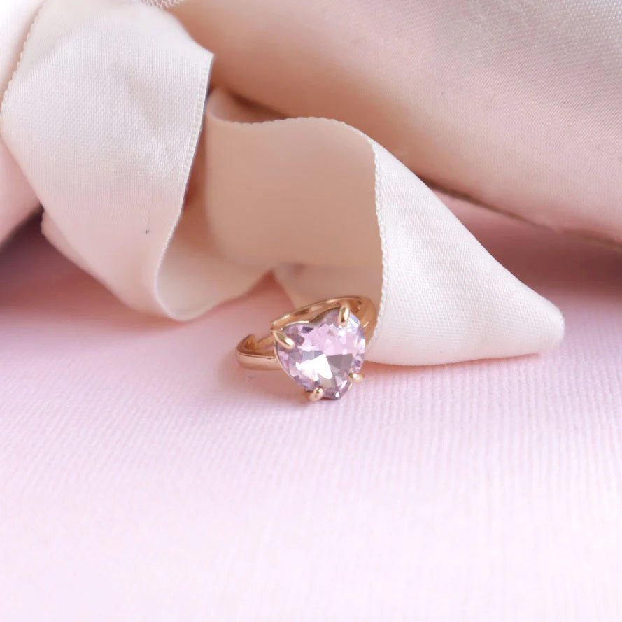 Lauren Hinkley Crystal Heart Ring