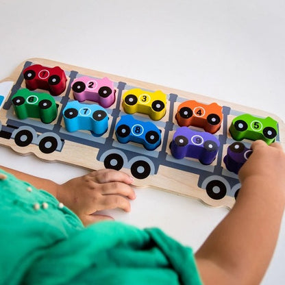 Kiddie Connect 1-10 Car Puzzle