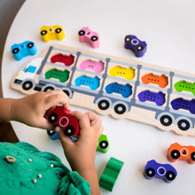 Load image into Gallery viewer, Kiddie Connect 1-10 Car Puzzle
