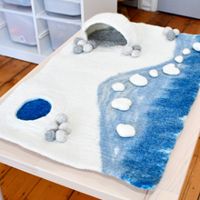 Load image into Gallery viewer, Tara Treasures Large Arctic Polar Playmat
