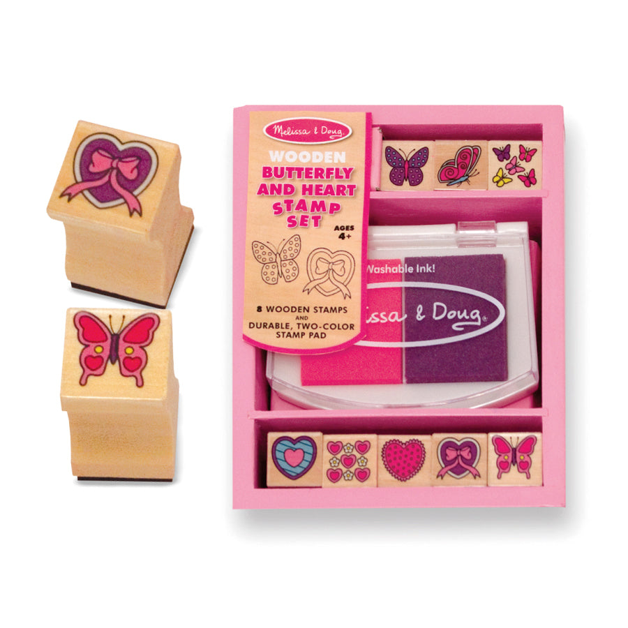 Melissa & Doug Butterfly And Hearts Stamp Set
