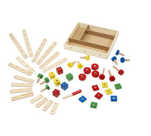 Load image into Gallery viewer, Melissa &amp; Doug 48pc Wooden Construction Set in a Box
