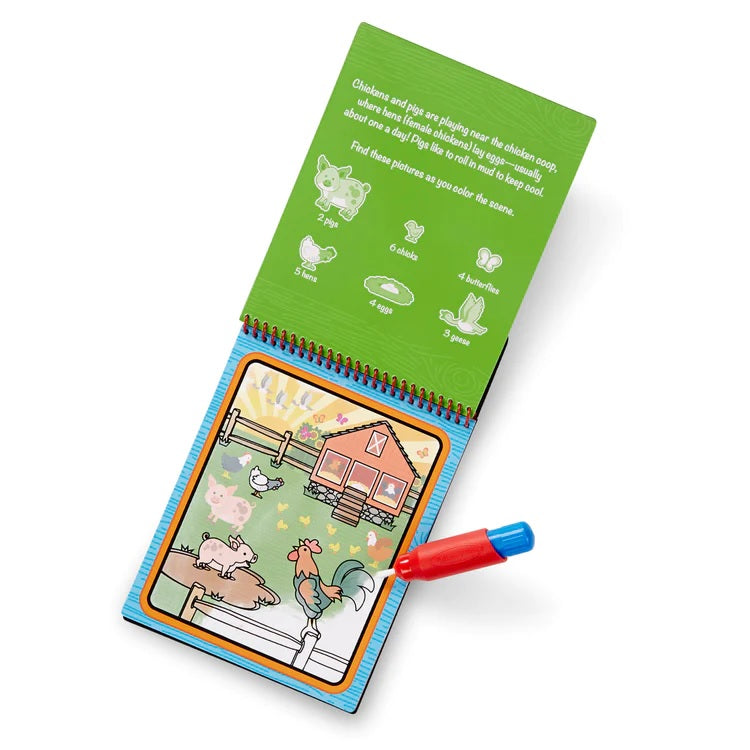 Melissa & Doug On The Go  Water WOW! - Farm ** FINAL SALE **