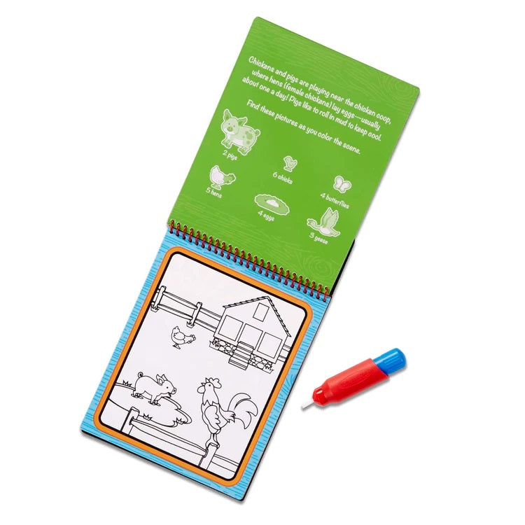 Melissa & Doug On The Go  Water WOW! - Farm ** FINAL SALE **