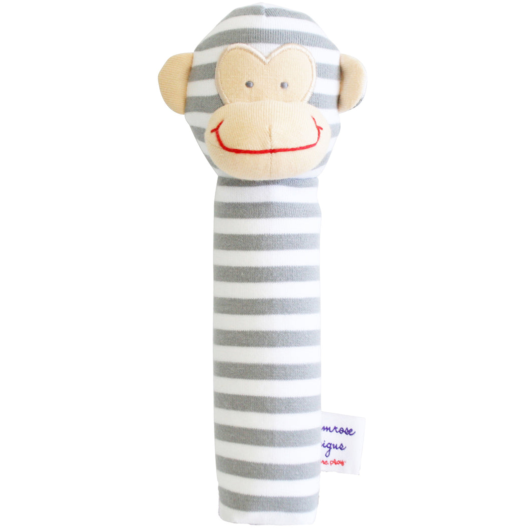 Alimrose Monkey Squeaker - Grey Stripe