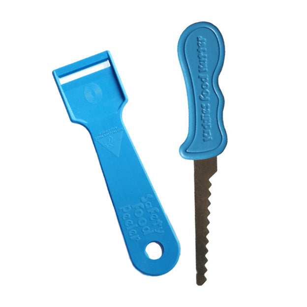 Original Kiddies Food Kutter & Safety Peeler Twin Pack
