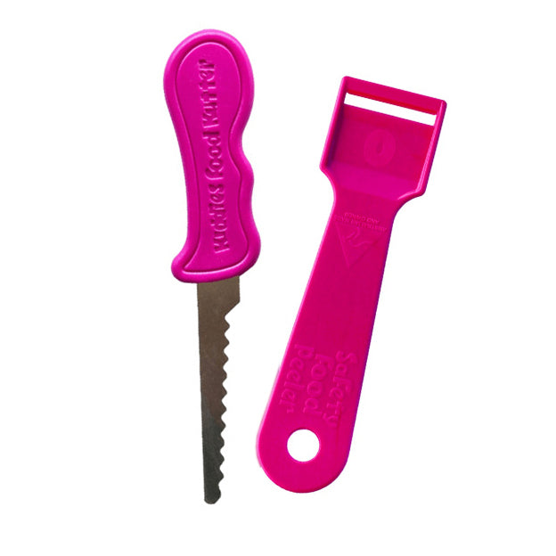 Original Kiddies Food Kutter & Safety Peeler Twin Pack